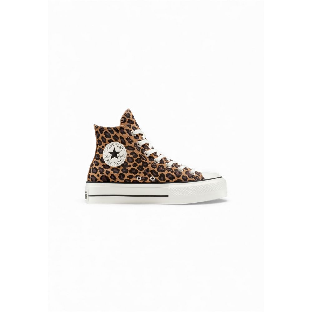 Converse Brown Suede Leather Platform Sneakers