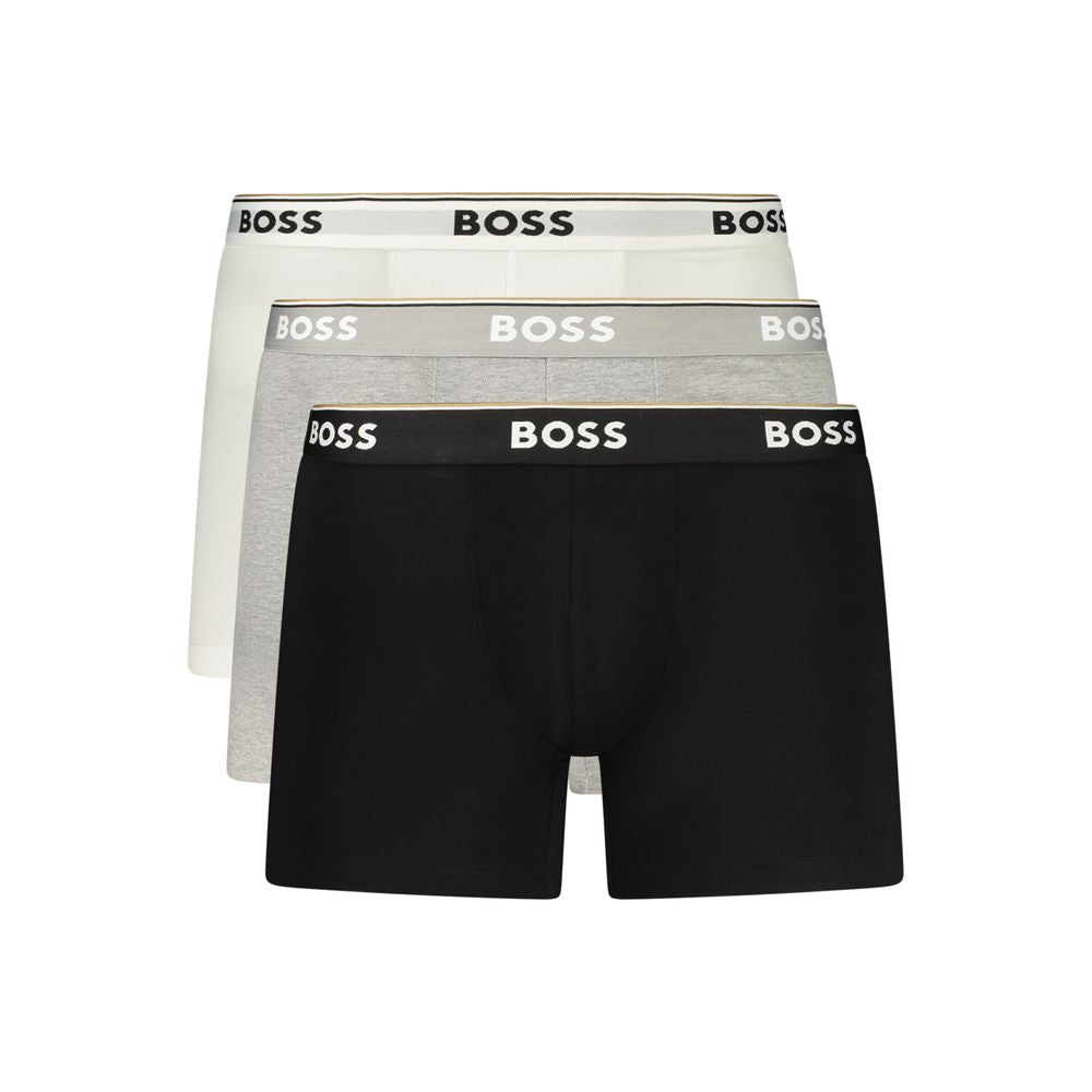 Hugo Boss Grigio Cotton Mens Underwear