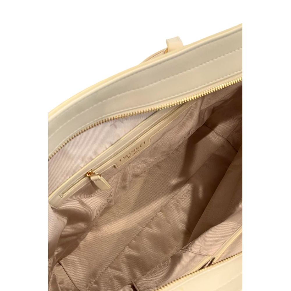 Twinset White Polyethylene Shoulder Bag