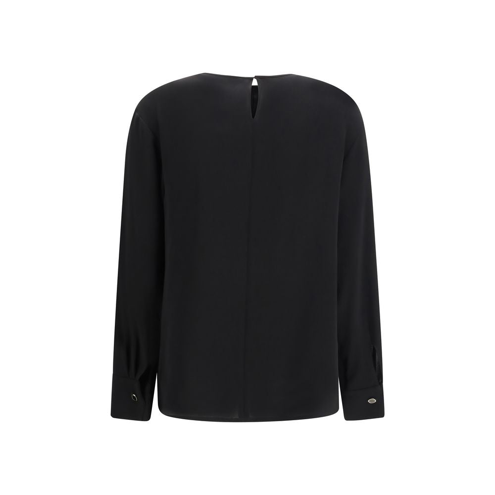 Max Mara Black Triacetate Blouse