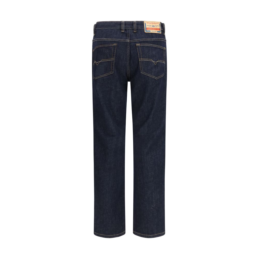 Diesel Black Cotton Slim Fit Jeans