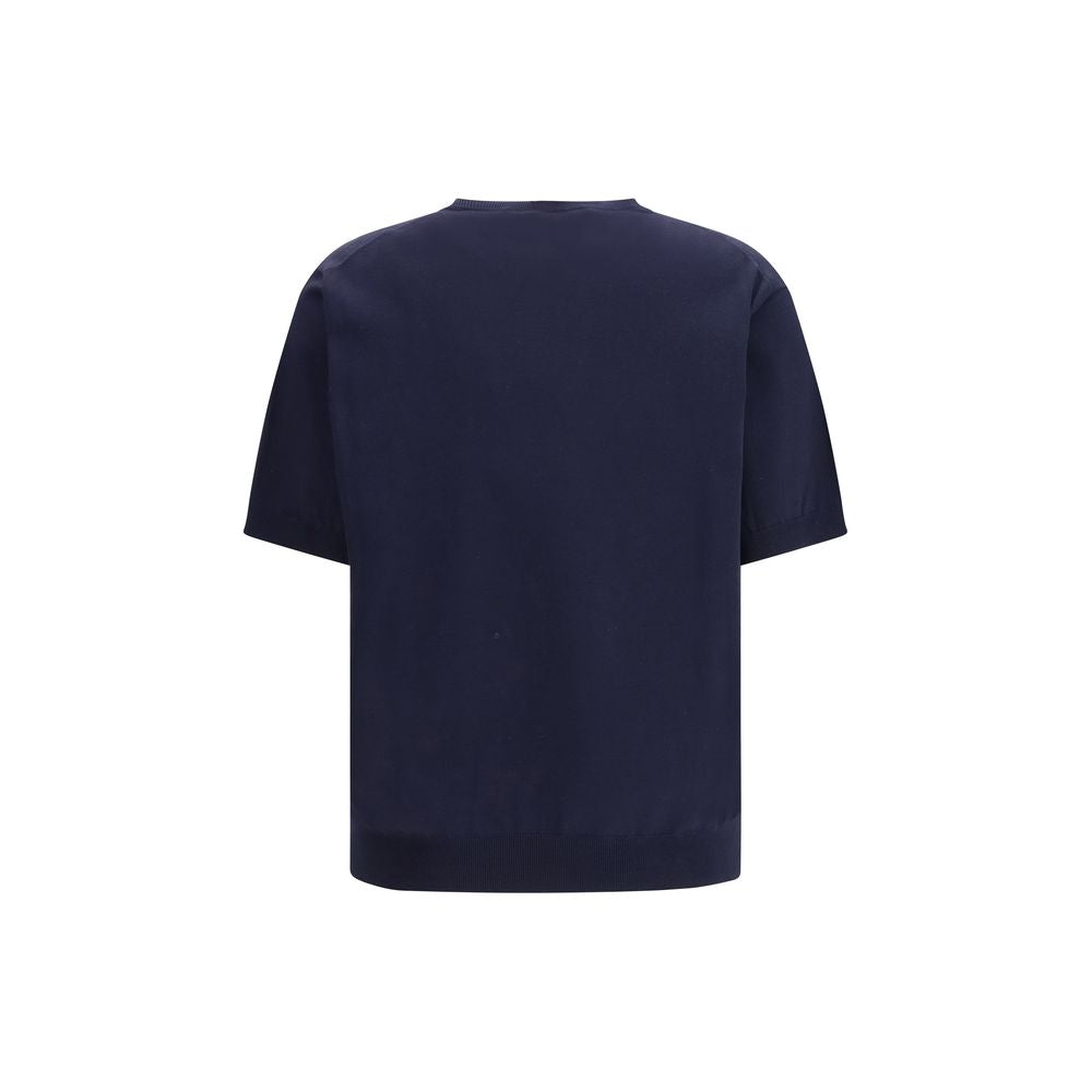 Prada Blue Silk Sweatshirt