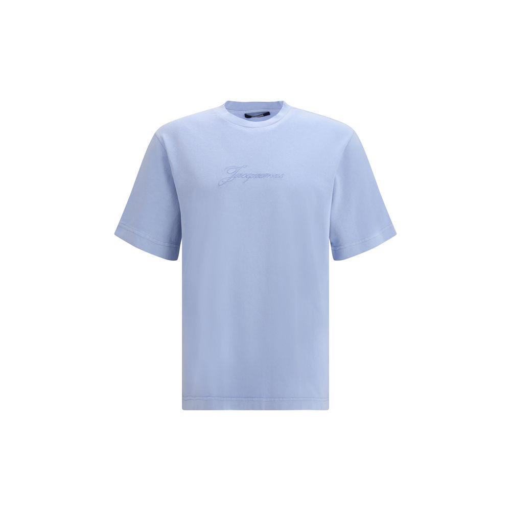 Jacquemus Blue Cotton T-Shirt