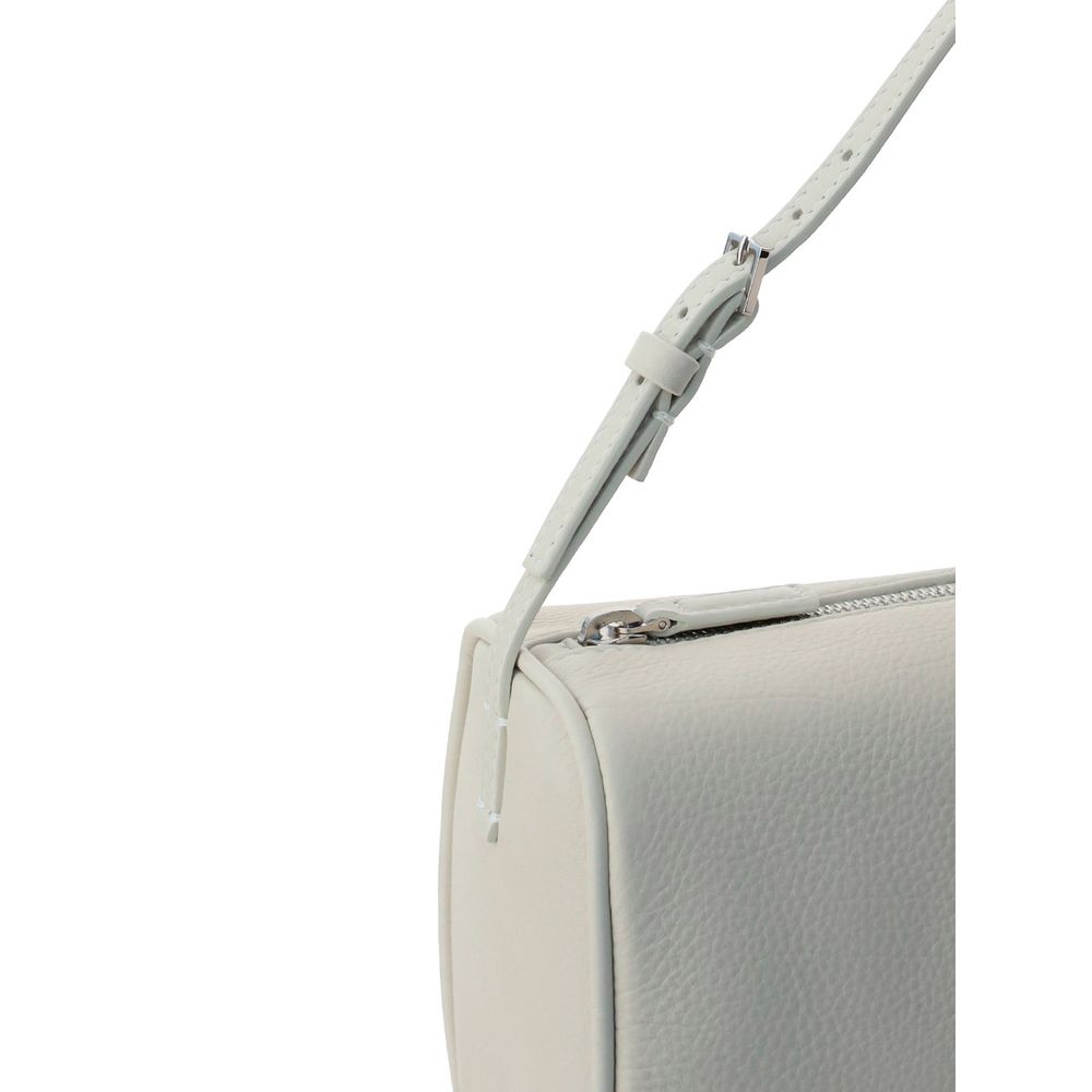 The Row White Calf Leather Bos Taurus Shoulder Bag