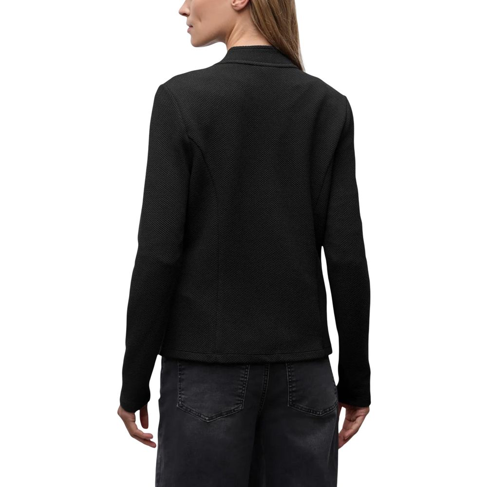 Street One Black Cotton Blazer