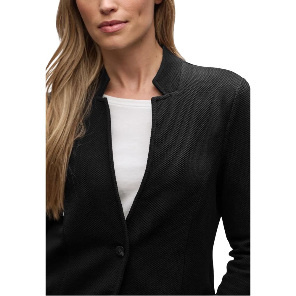 Street One Black Cotton Blazer