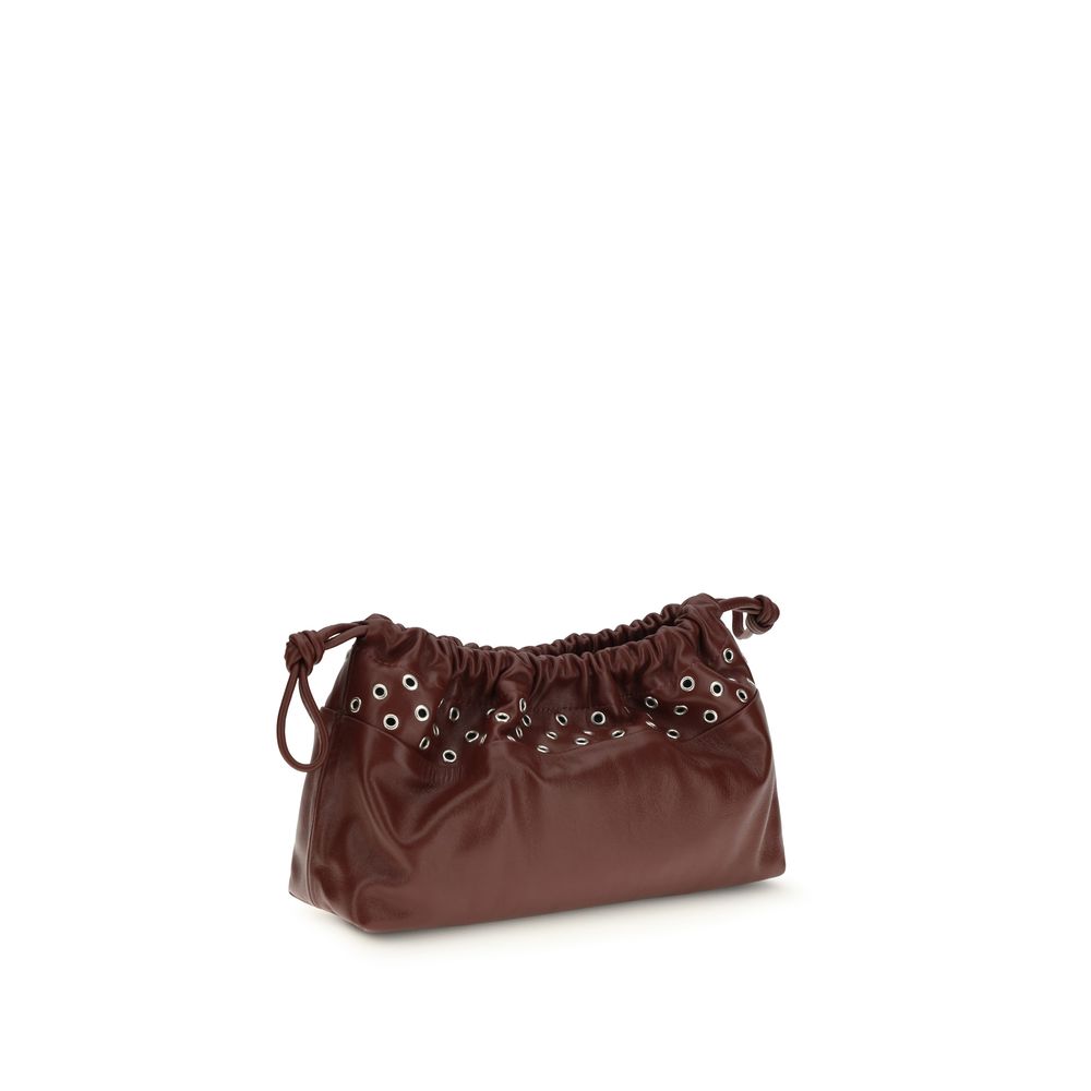 Pierre Hardy Bordeaux Calf Leather Bos Taurus Shoulder Bag