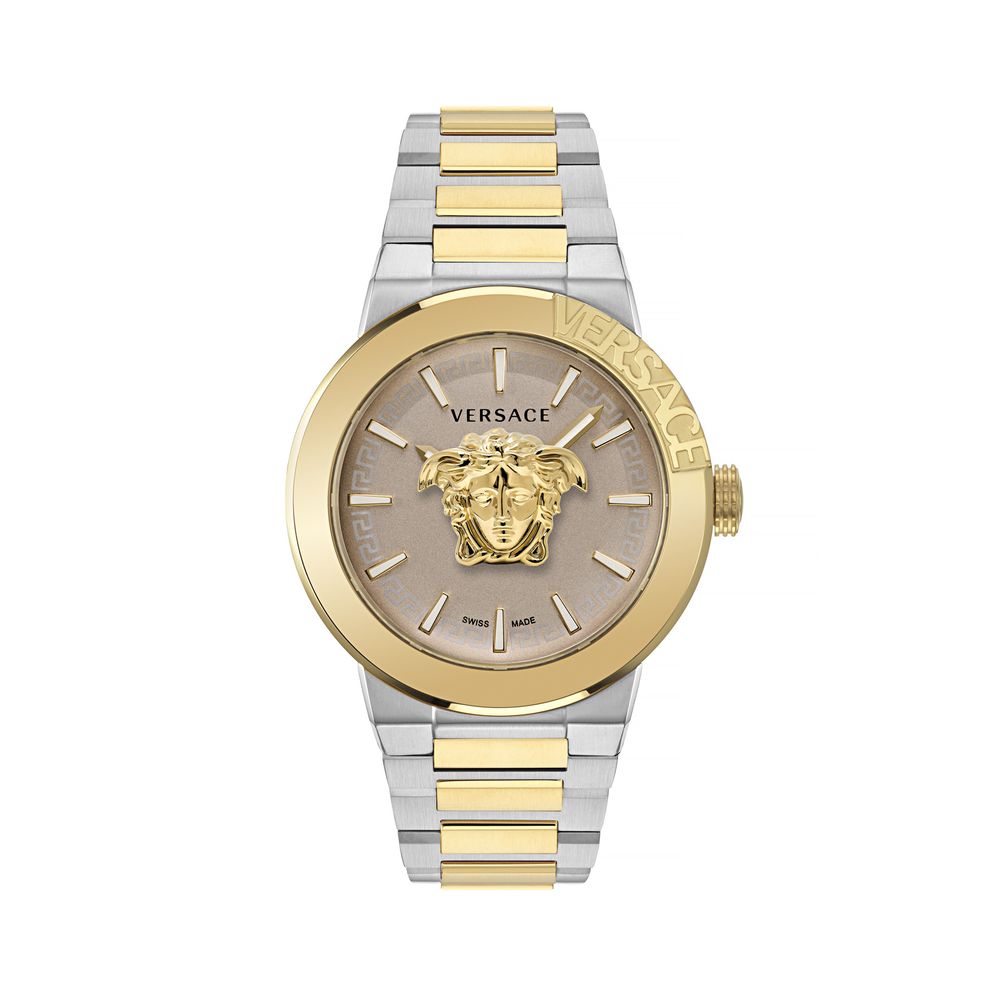 Versace Gold Stainless Steel Dress Watch