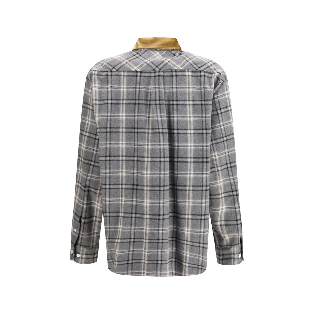 Miu Miu Gray Cotton Pattern Shirt