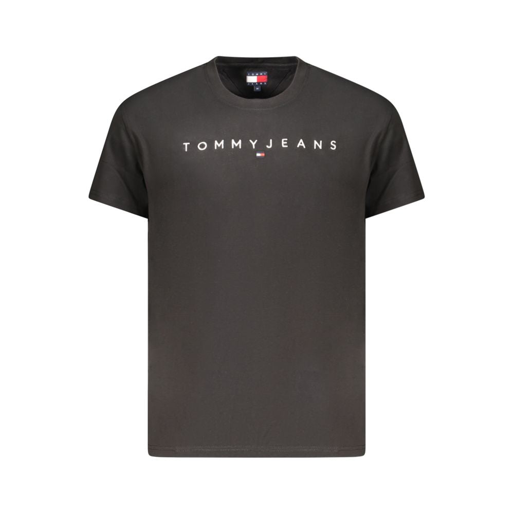Tommy Hilfiger Black Cotton Men's T-Shirt