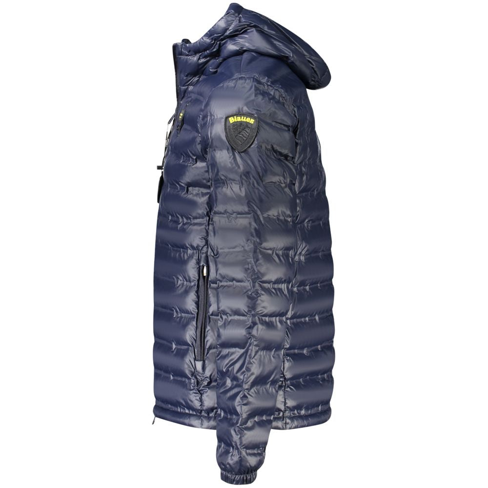 Blauer Blue Polyamide Shell Jacket