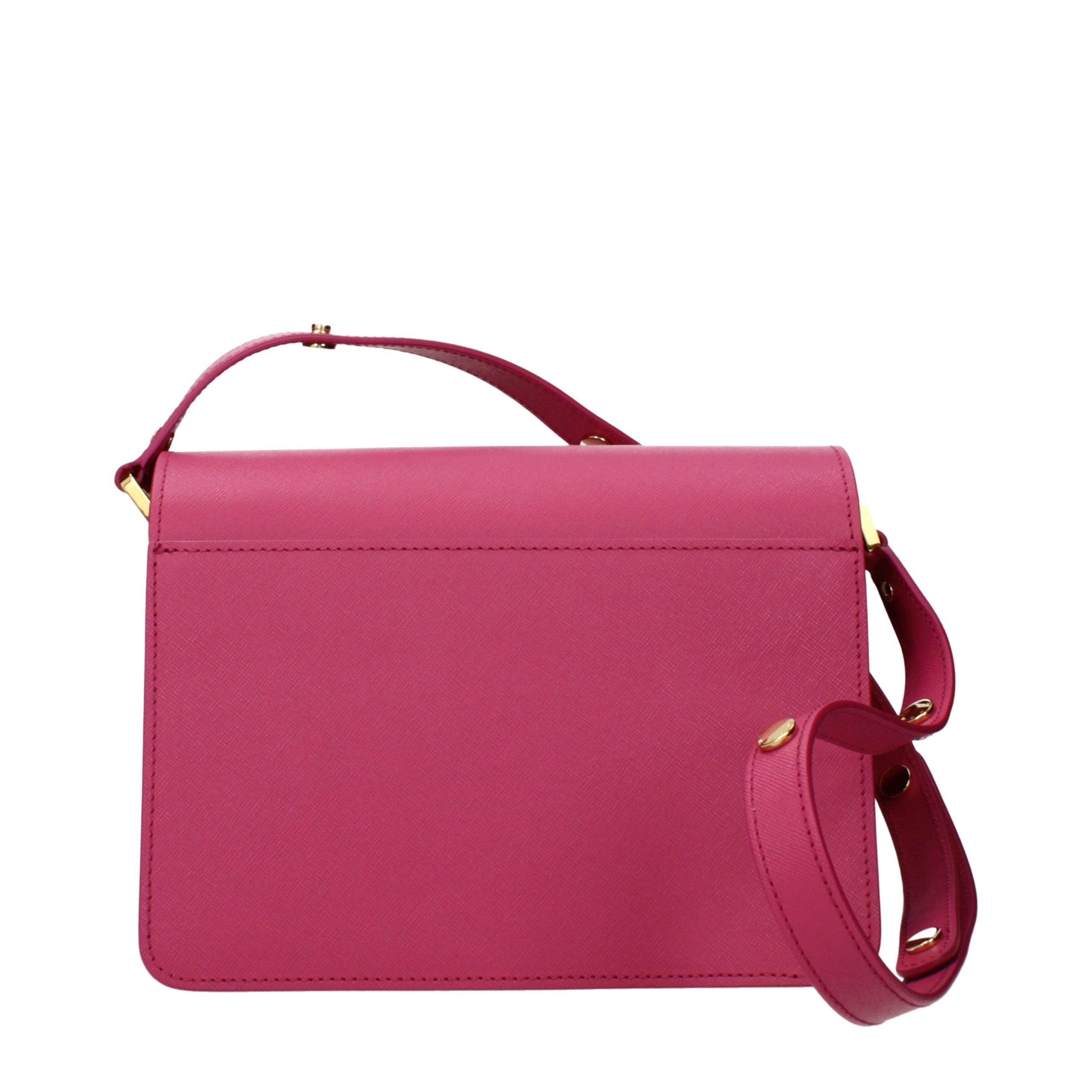 Marni Pink Leather Shoulder Bag