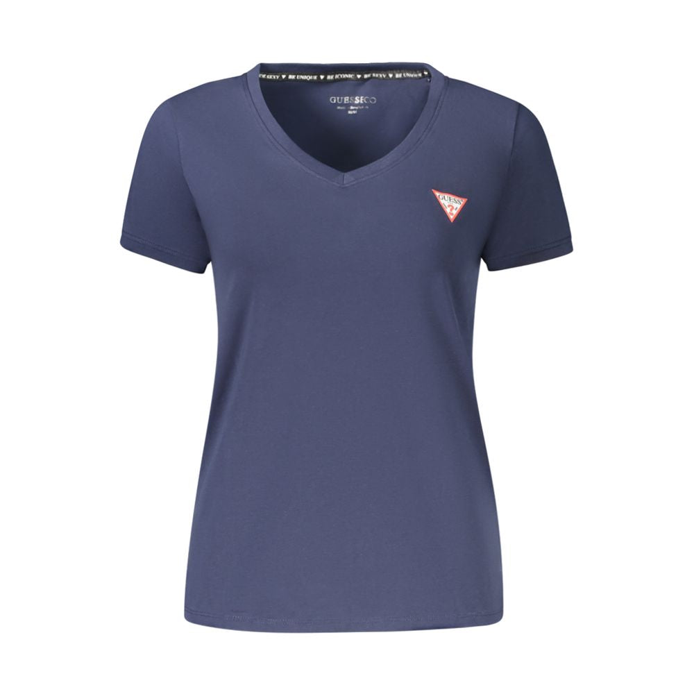 Guess Jeans Blu Cotton Women T-Shirt