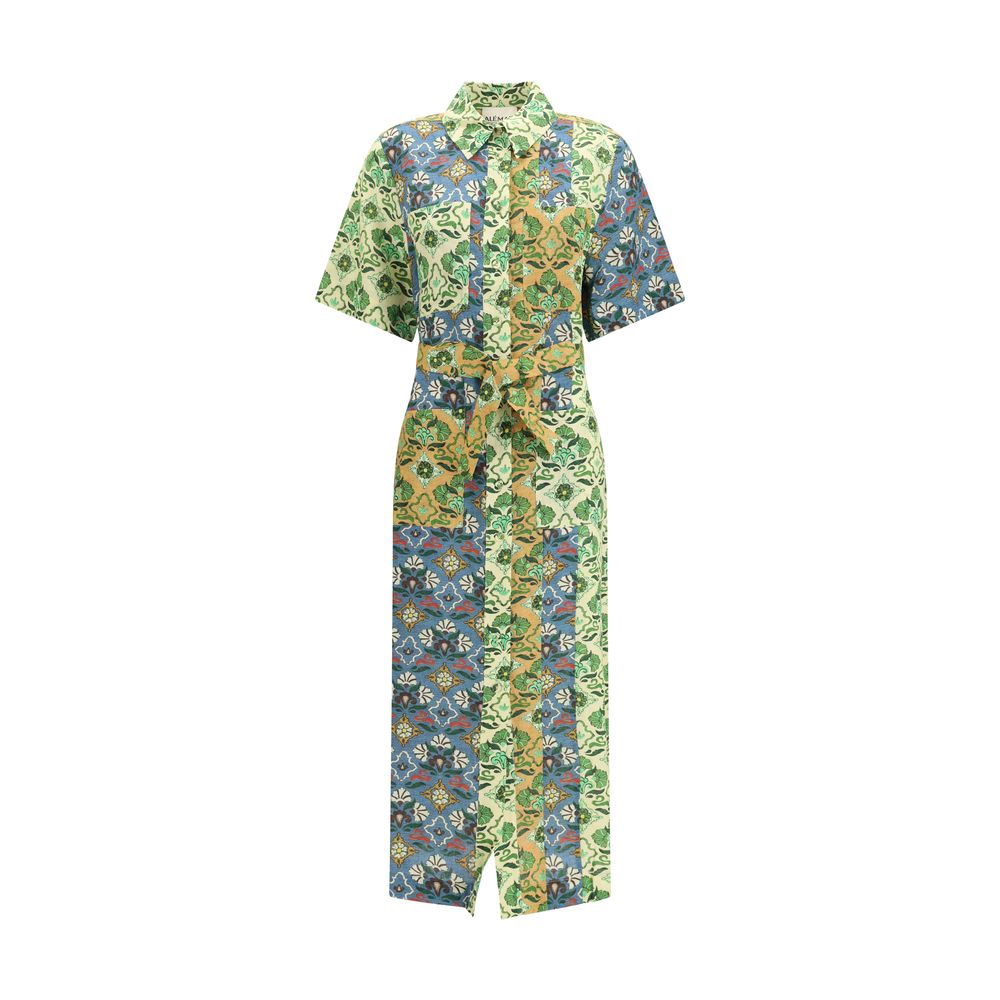 Alemais Multicolor Linen Casual Dress