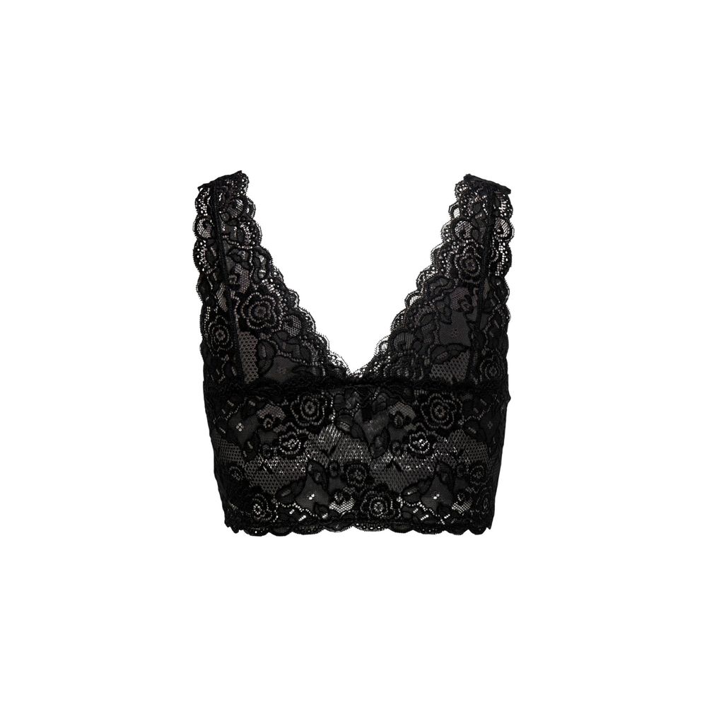 Only Black Polyester Bra