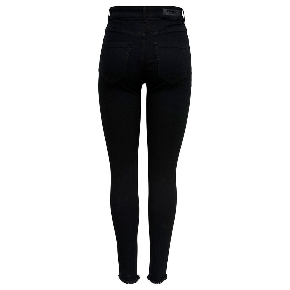 Only Black Cotton Skinny Jeans