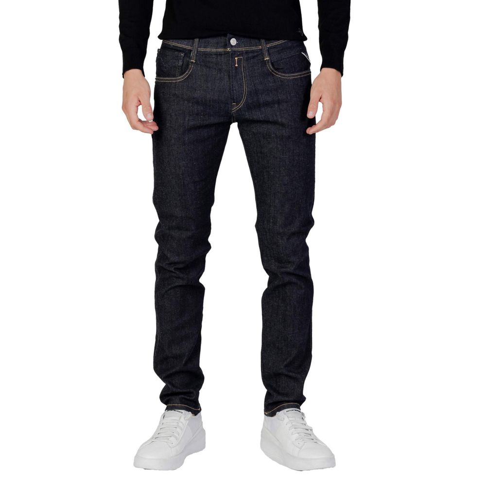 Replay Blue Cotton Skinny Jeans