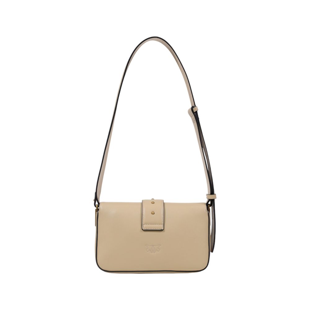 PINKO Gray Leather Handbag