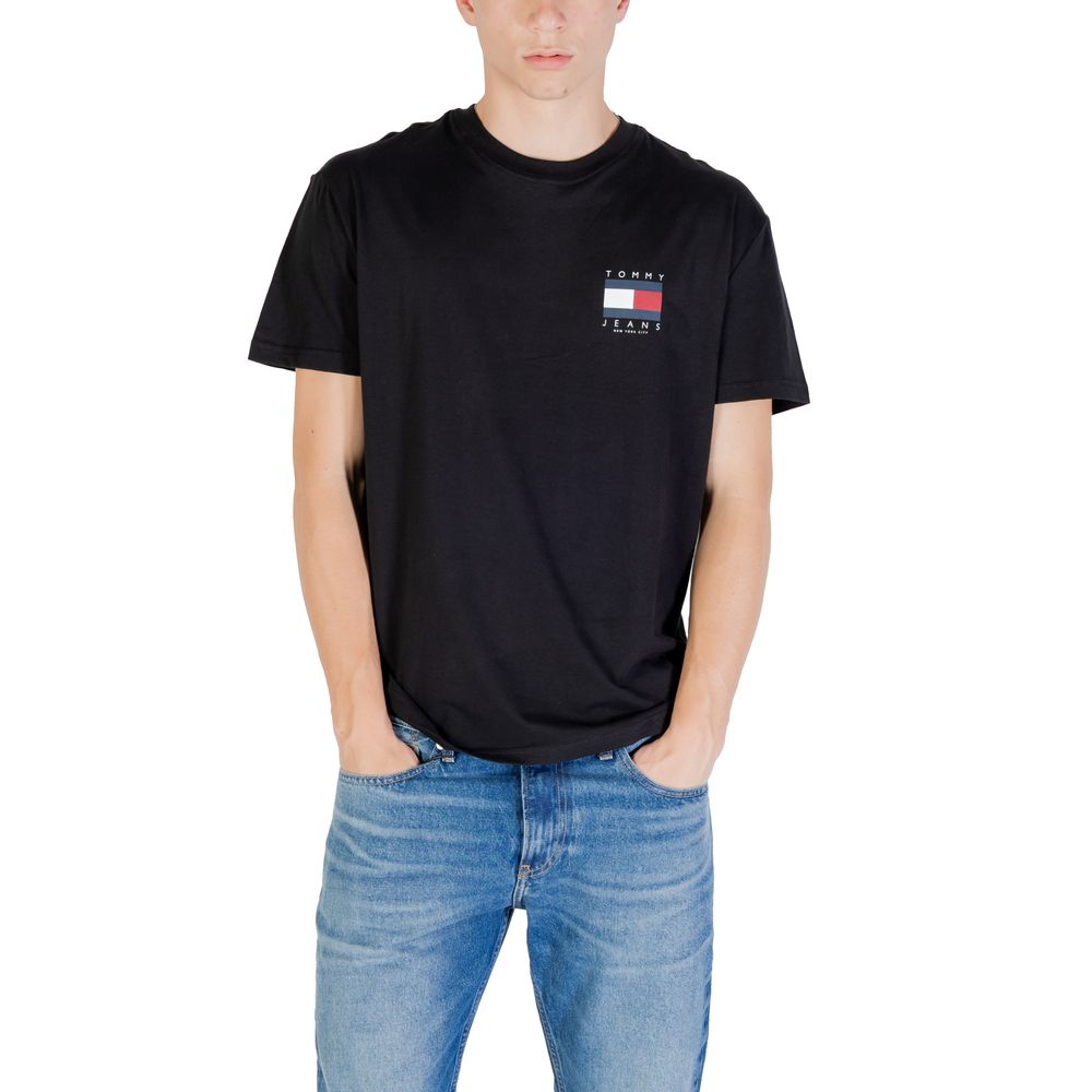 Tommy Hilfiger Jeans Black Recycled Cotton T-Shirt