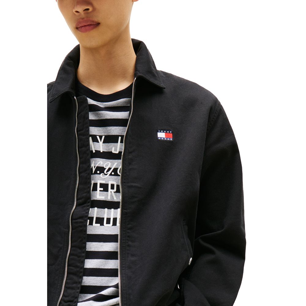 Tommy Hilfiger Jeans Black Organic Cotton Bomber
