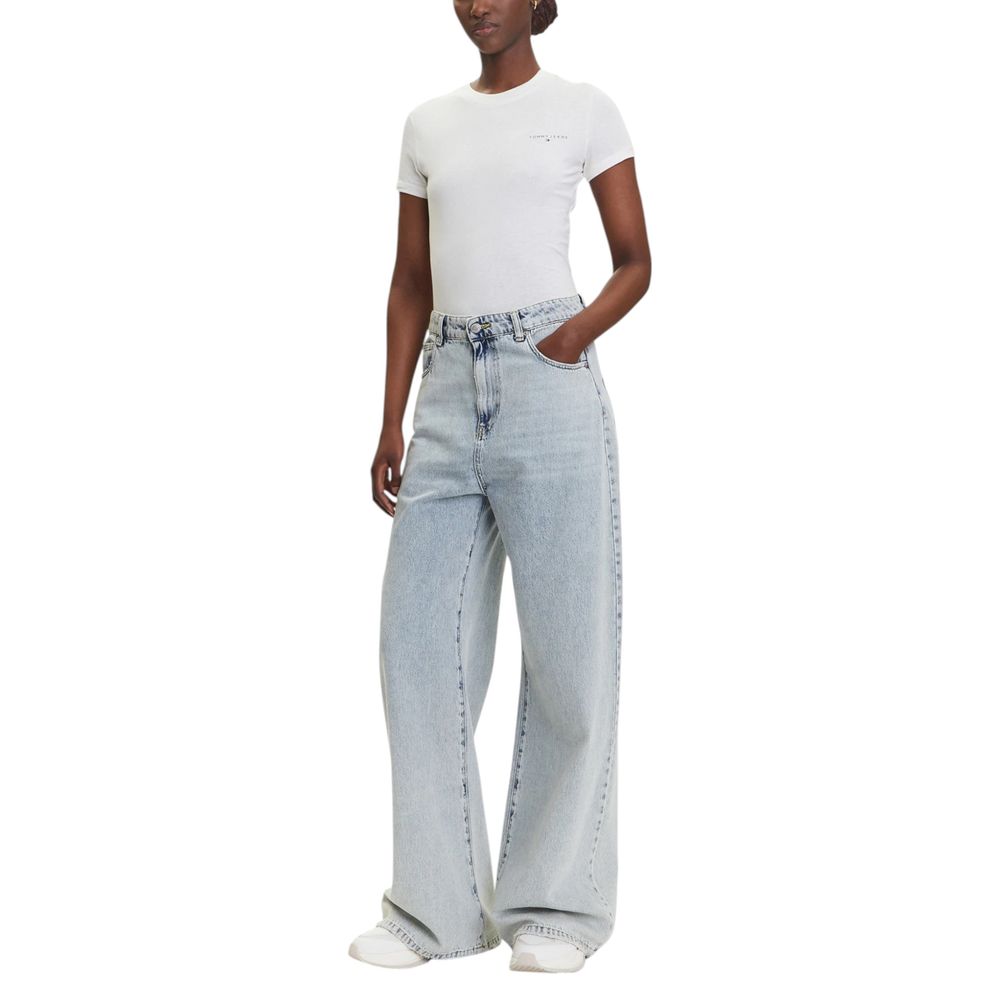 Tommy Hilfiger Jeans White Recycled Cotton T-Shirt