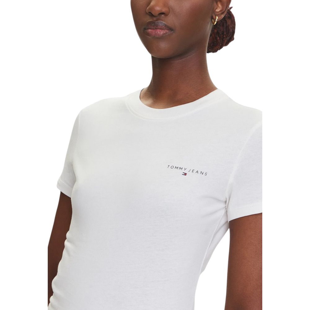 Tommy Hilfiger Jeans White Recycled Cotton T-Shirt