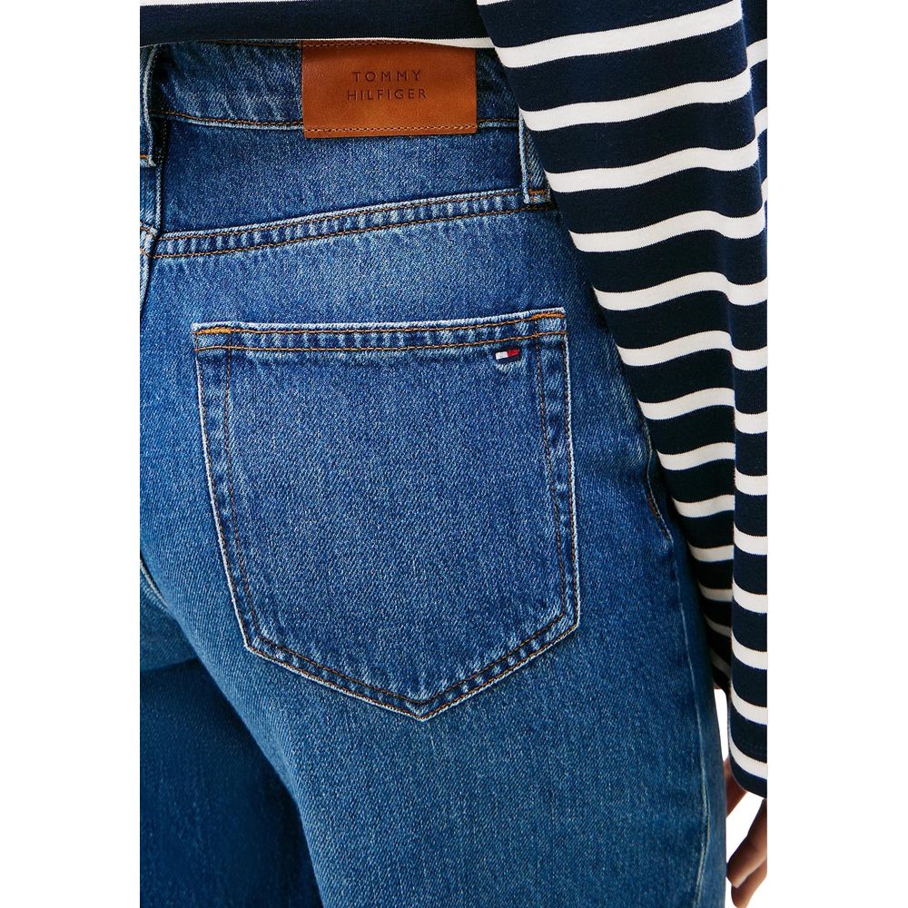 Tommy Hilfiger Blue Recycled Cotton Bootcut Jeans