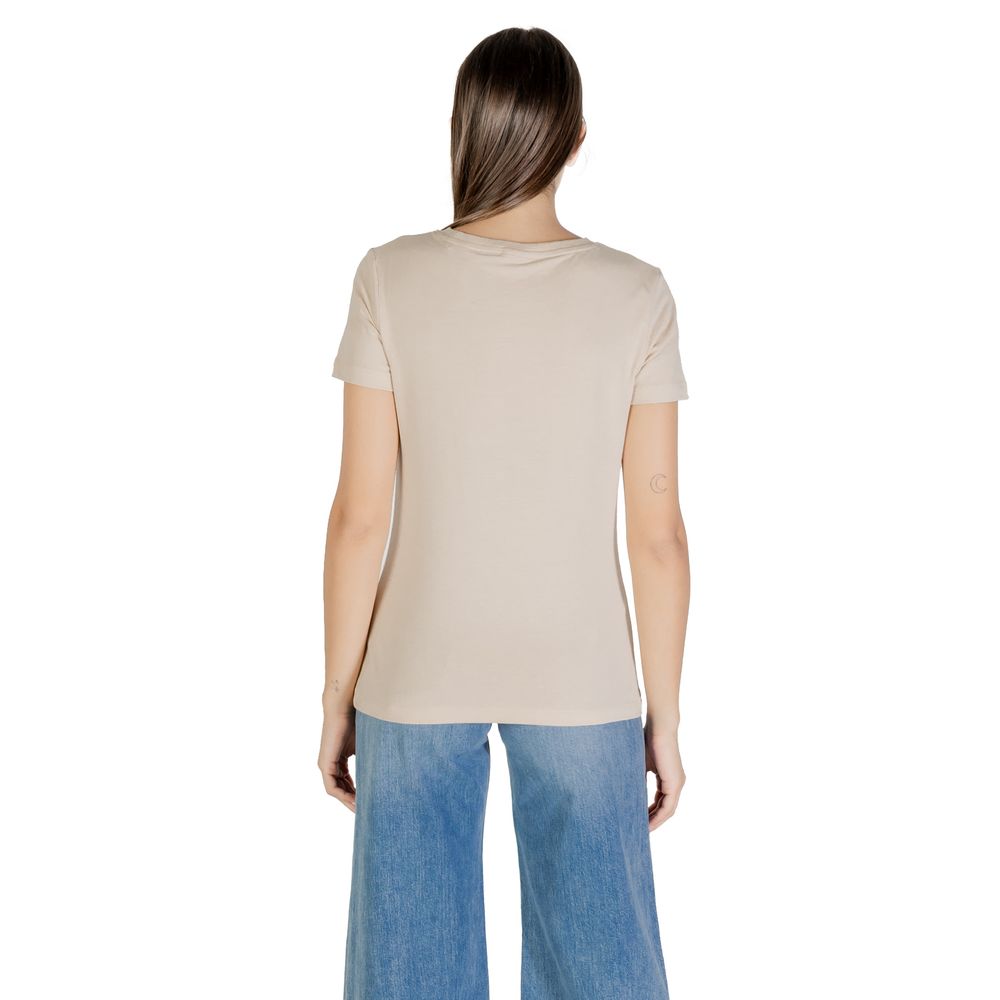 Guess Active Beige Cotton T-Shirt