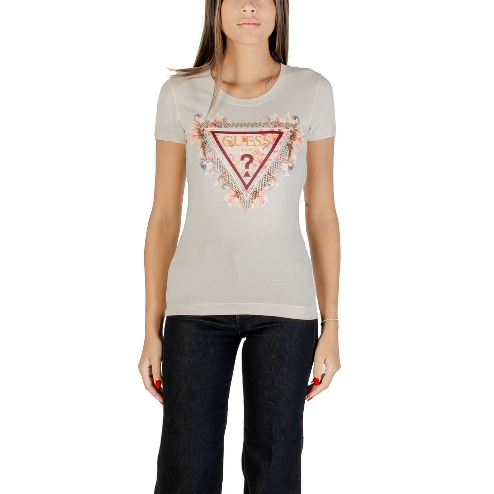 Guess Beige Cotton T-Shirt