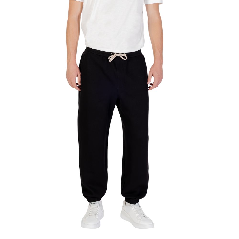 Armani Exchange Black Cotton Joggers (Workout Pants)