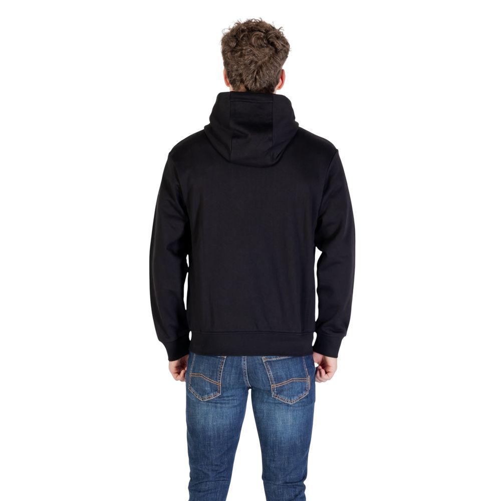 Armani Exchange Black Cotton Hoodie