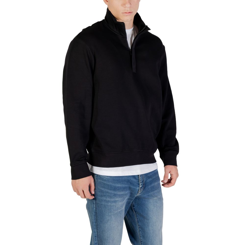 Armani Exchange Black Cotton Sweatshirt