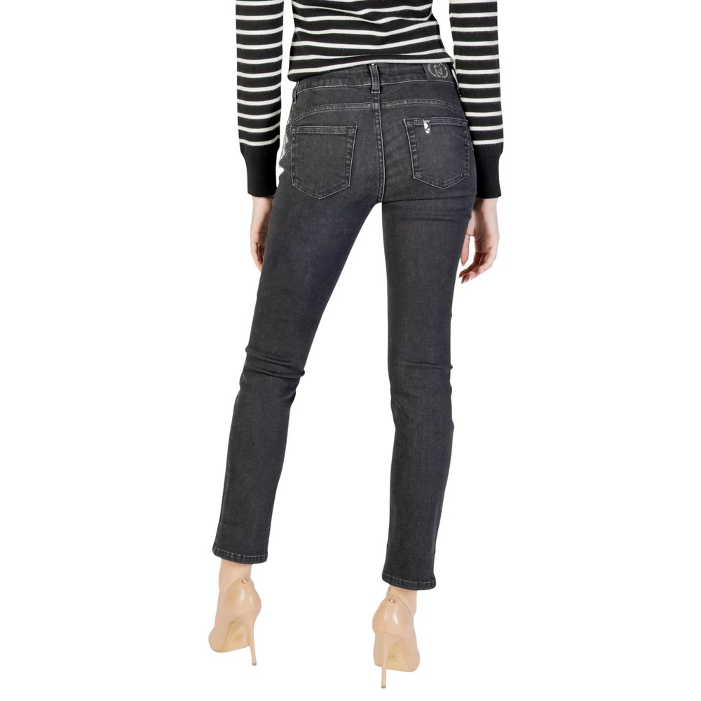 Liu Jo Black Cotton Skinny Jeans