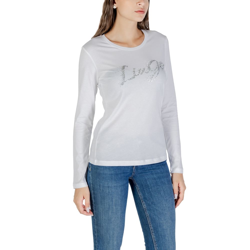 Liu Jo Bicolor Cotton Long Sleeve T-Shirt