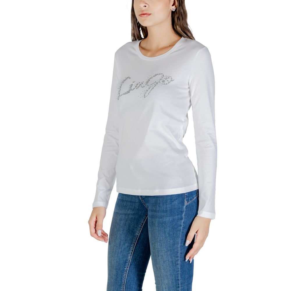 Liu Jo Bicolor Cotton Long Sleeve T-Shirt