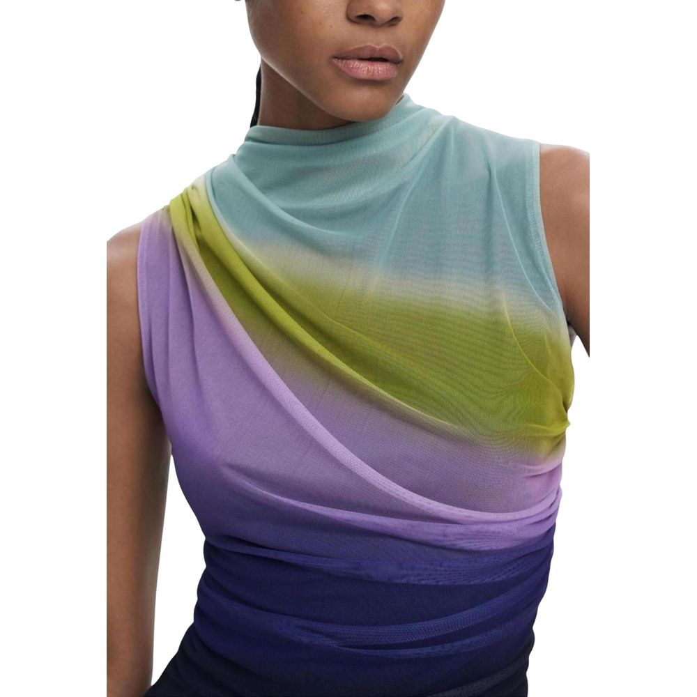 Desigual Purple Polyester T-Shirt