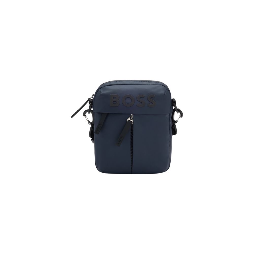 Hugo Boss Blue Polyester Messenger Bag