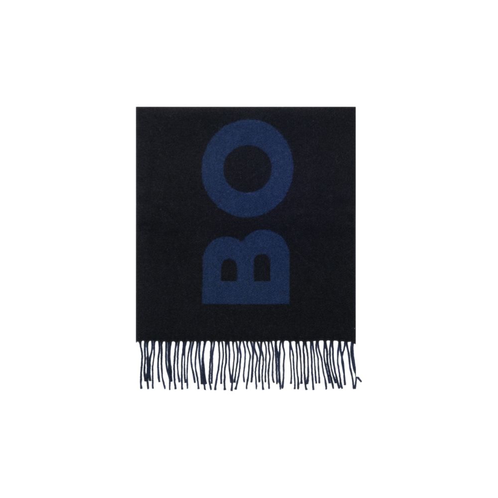 Hugo Boss Black Wool Scarf