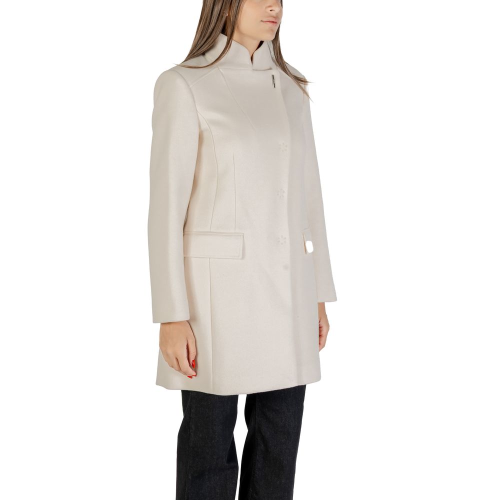 Liu Jo Cream Polyester Coat
