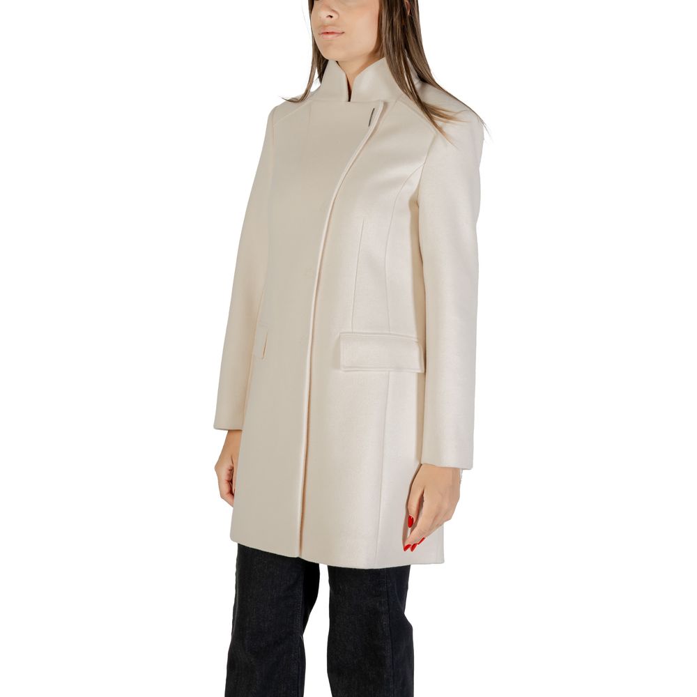 Liu Jo Cream Polyester Coat