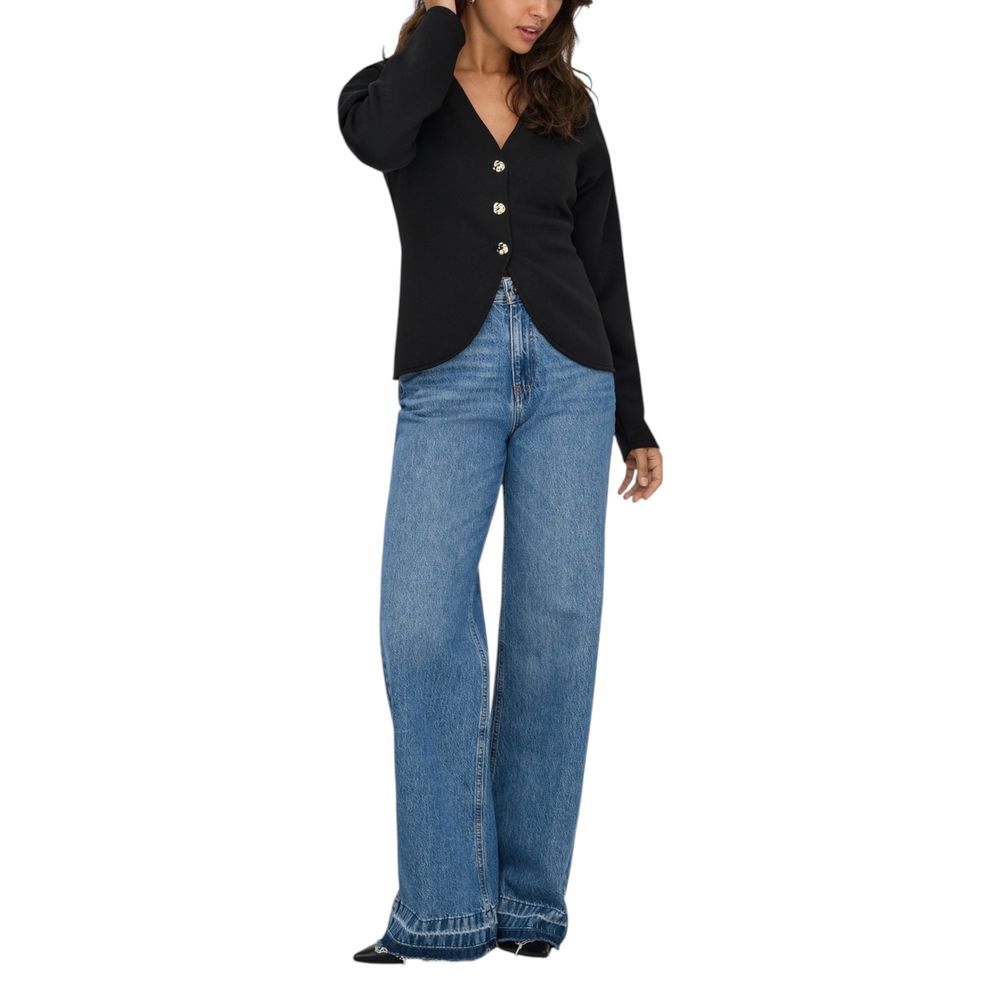 Only Black Polyester Cardigan