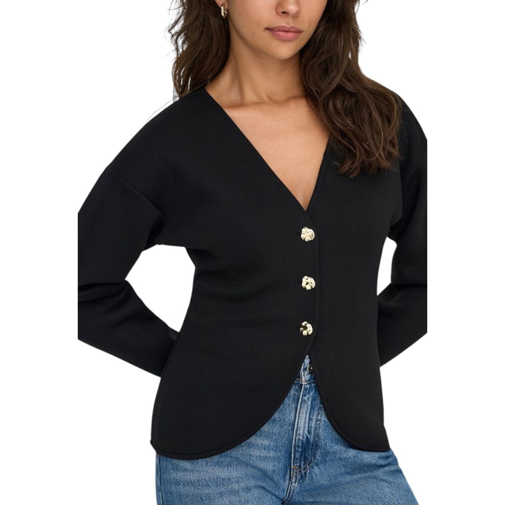 Only Black Polyester Cardigan