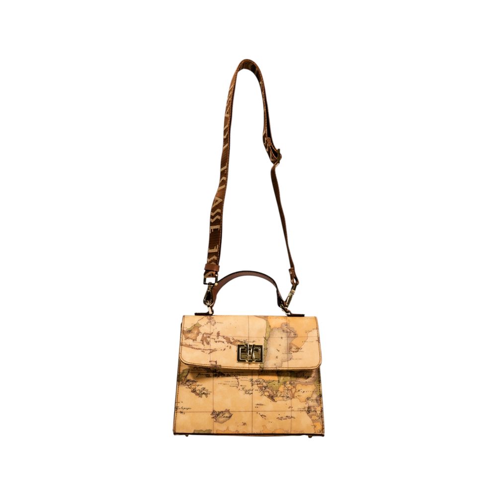 Alviero Martini Prima Classe Beige Leather Handbag