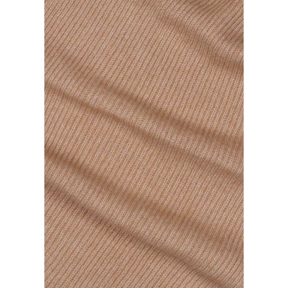 Pieces Beige Recycled Polyester Scarf