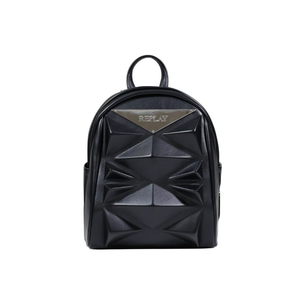 Replay Black Polyethylene Backpack