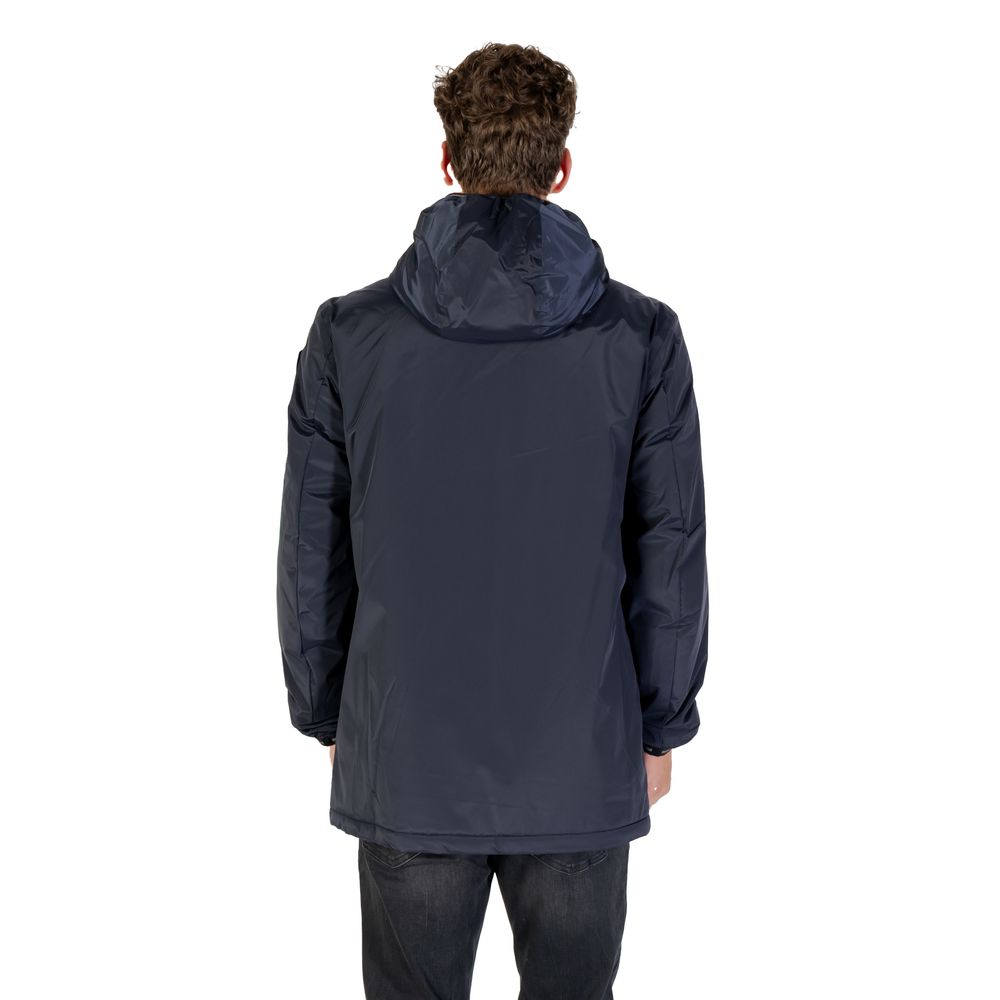 Blauer Blue Polyester Trench Coat