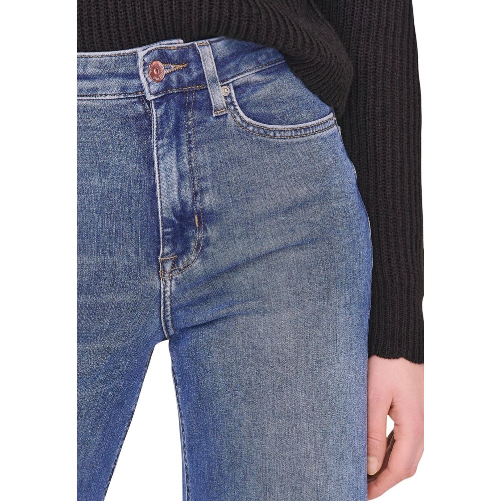Only Blue Cotton Bootcut Jeans
