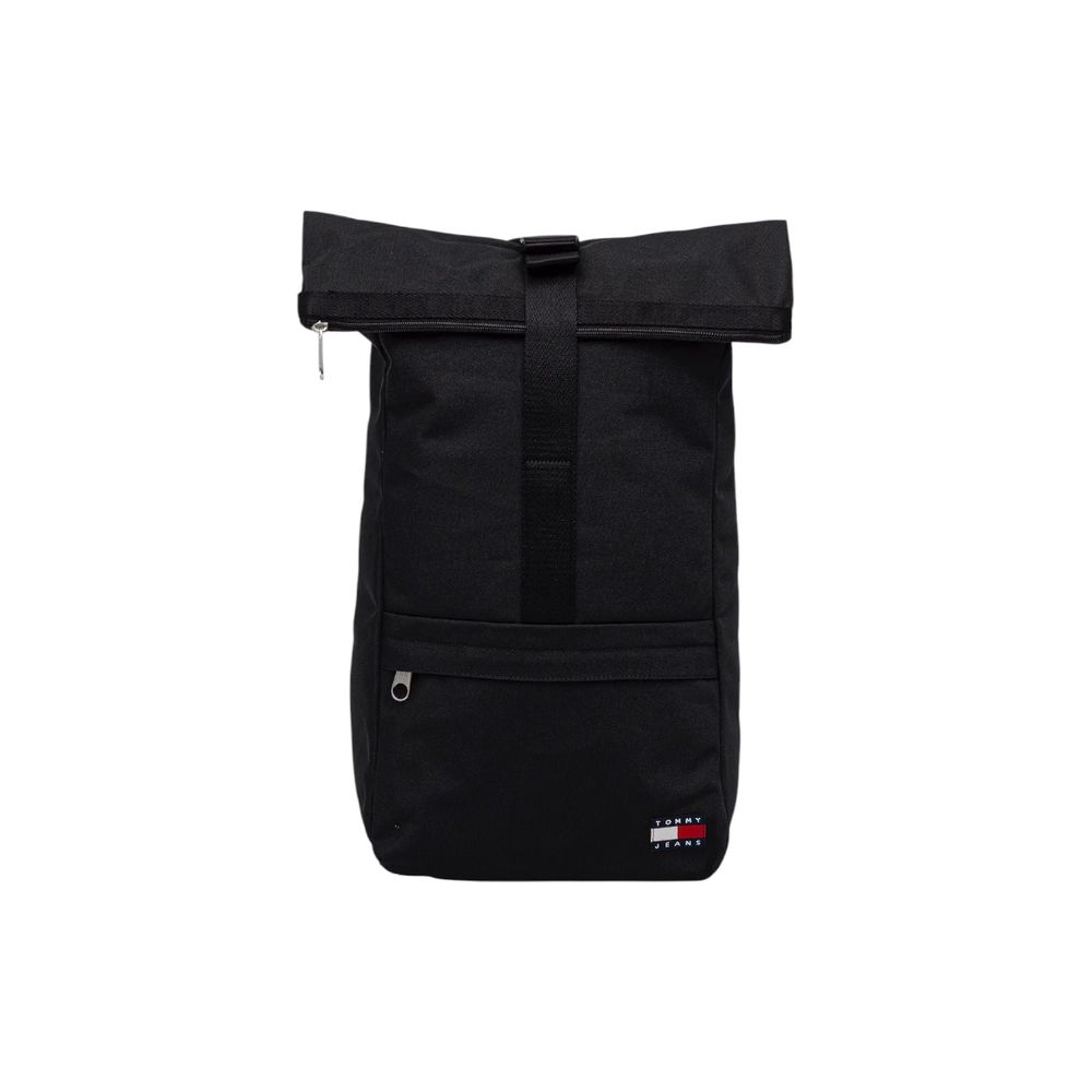Tommy Hilfiger Jeans Black Recycled Polyester Backpack