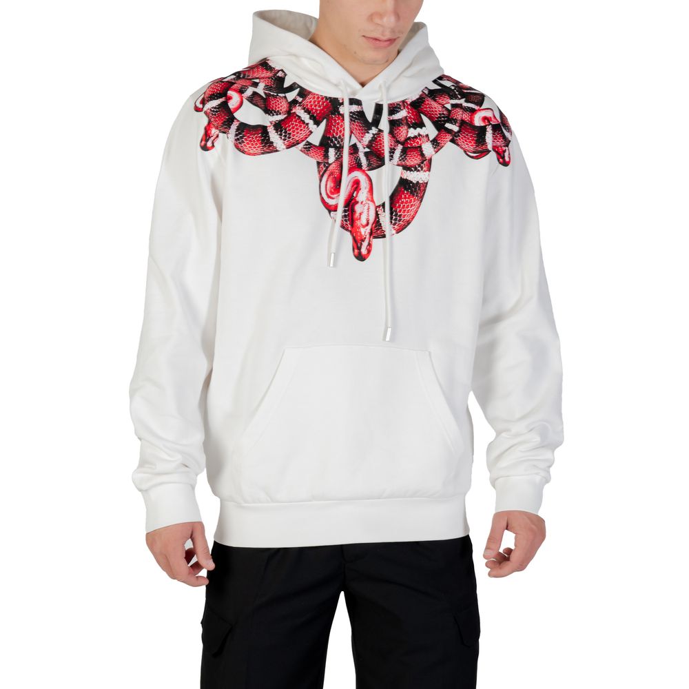 County of Milan White Cotton Hoodie