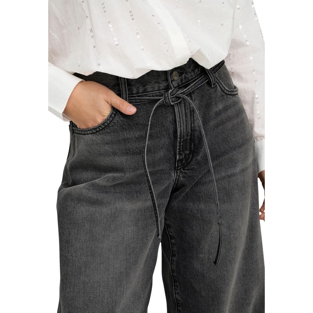 Only Black Recycled Cotton Mom Jeans